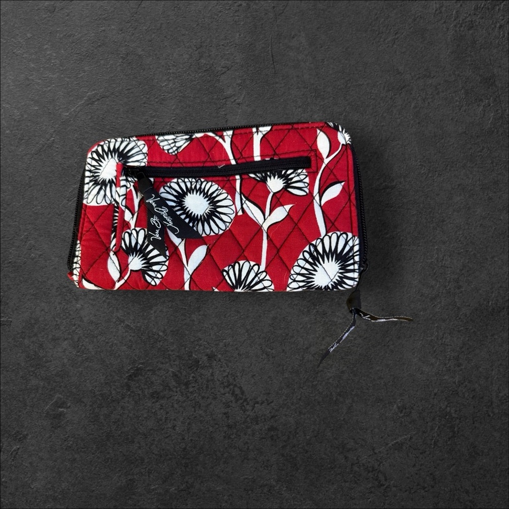 Vera Bradley Floral Red and Black Women's Wallet